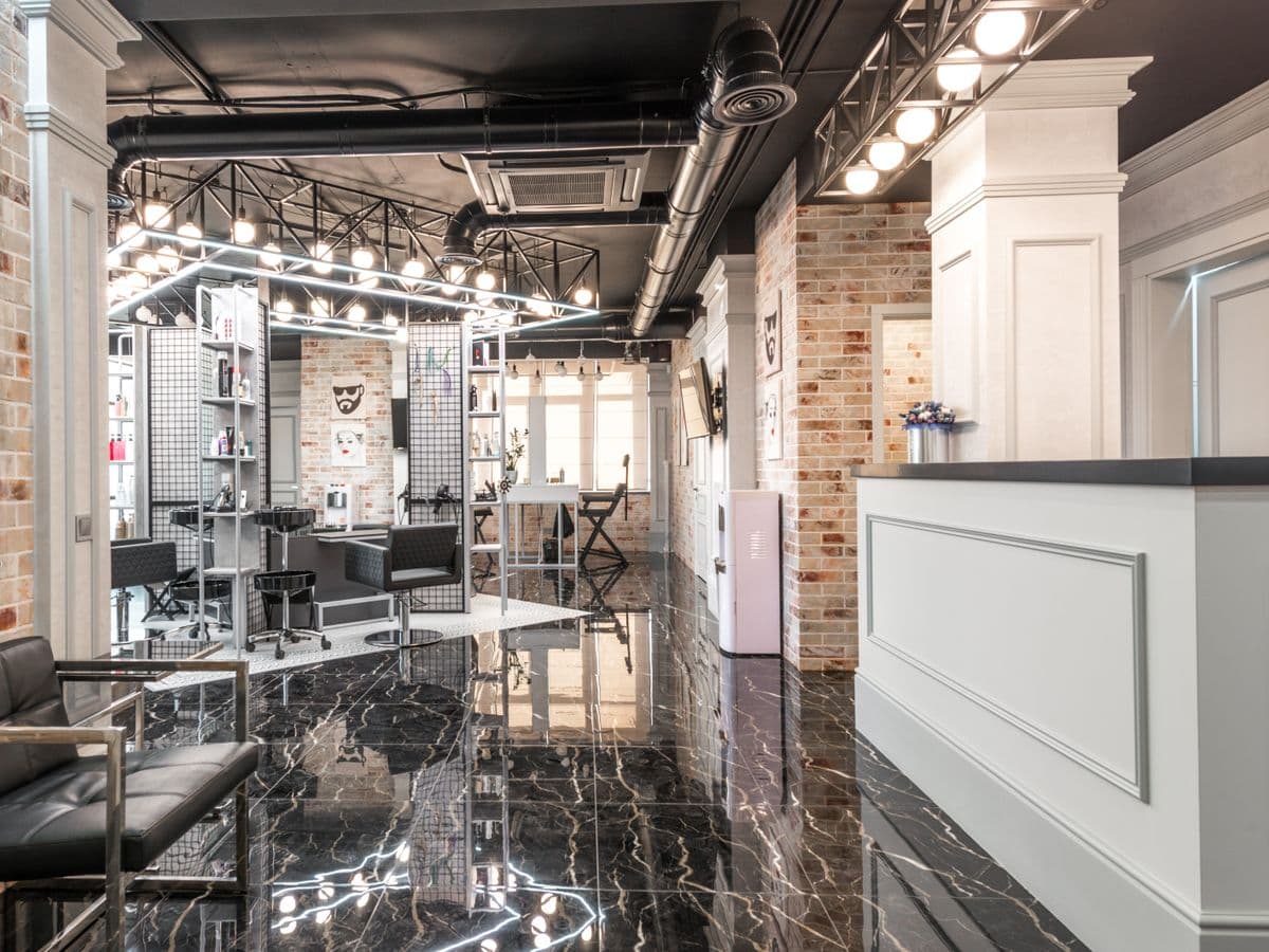 Beauty salon reception desk